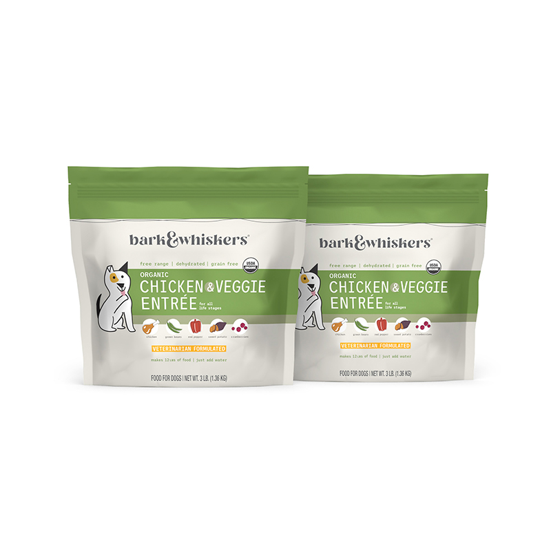 Bark & Whiskers - Organic Chicken & Veggie Entrée 3-Pack