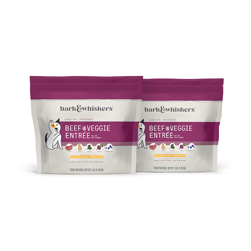 Bark & Whiskers Beef & Veggie Entrée 3-Pack