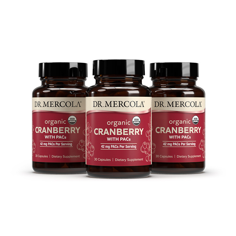 Organic Cranberry with PACs (30 per Bottle): 90-Day Supply