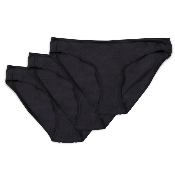 Bikini para Mujer de Algodón Orgánico en Proceso de Obtener la Certificación Biodynamic&reg;  Paquete de 3